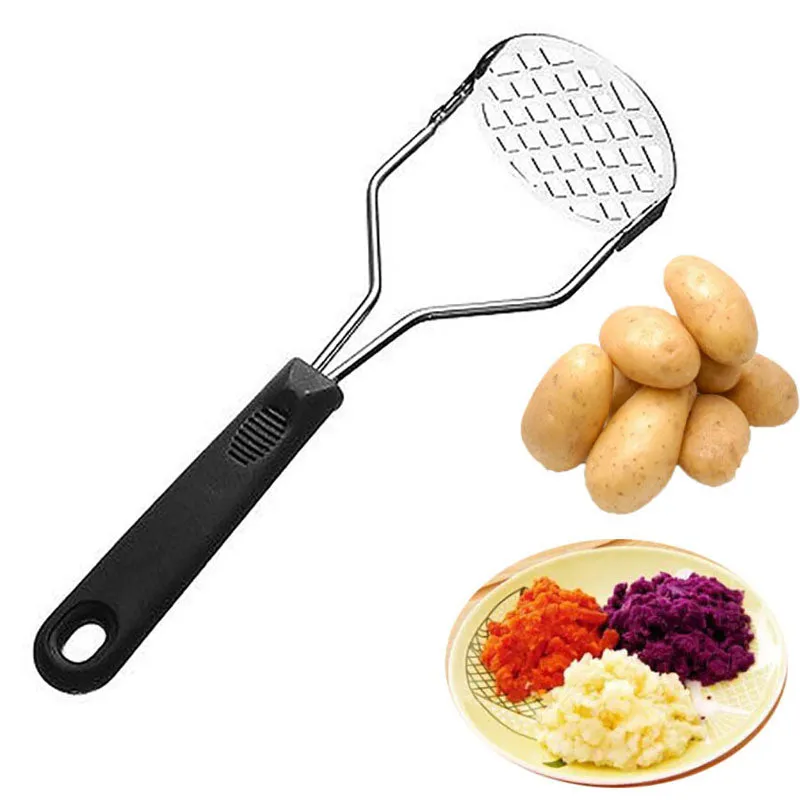 Stainless Steel Pressed Potato Masher Ricer Puree Juice Maker Potato Pusher Smooth Mashed Potatoes Crusher Fruit Tools