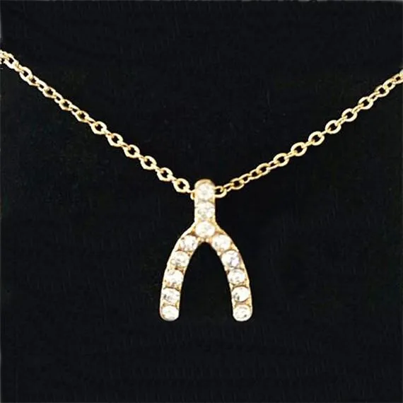 Tiny Wishbone Necklace