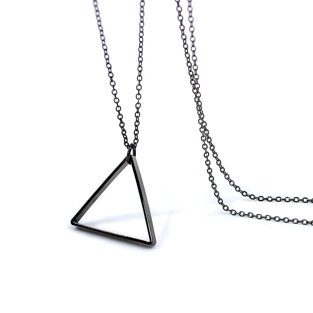 Triangle Minimal Pendant Necklace